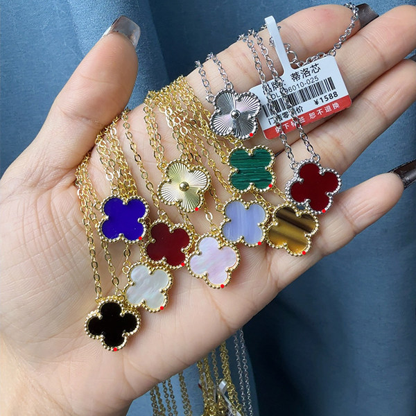 【三八节大促销】DILOXIN品牌镀18K金项链镭射锁骨手链贝母送女友