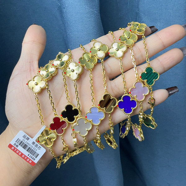 【三八节大促销】DILOXIN品牌镀18K金项链镭射锁骨手链贝母送女友