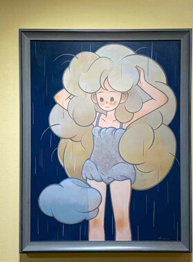 柔软的角落治愈系装饰画小清新客厅卧室民宿餐厅挂画小红书同款画