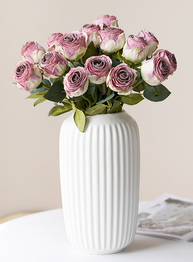 现代简约陶瓷花瓶插花摆件感小众客厅摆设轻奢花盆家居装饰