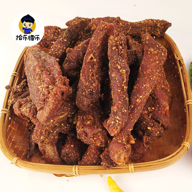 云南特产烤干土猪肉小干巴500g包装农家自制下饭麻辣味风干猪肉干,淘宝优惠券,粉丝福利购,淘宝优惠卷