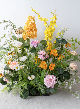 莫奈花园仿真花定制成品假花花艺