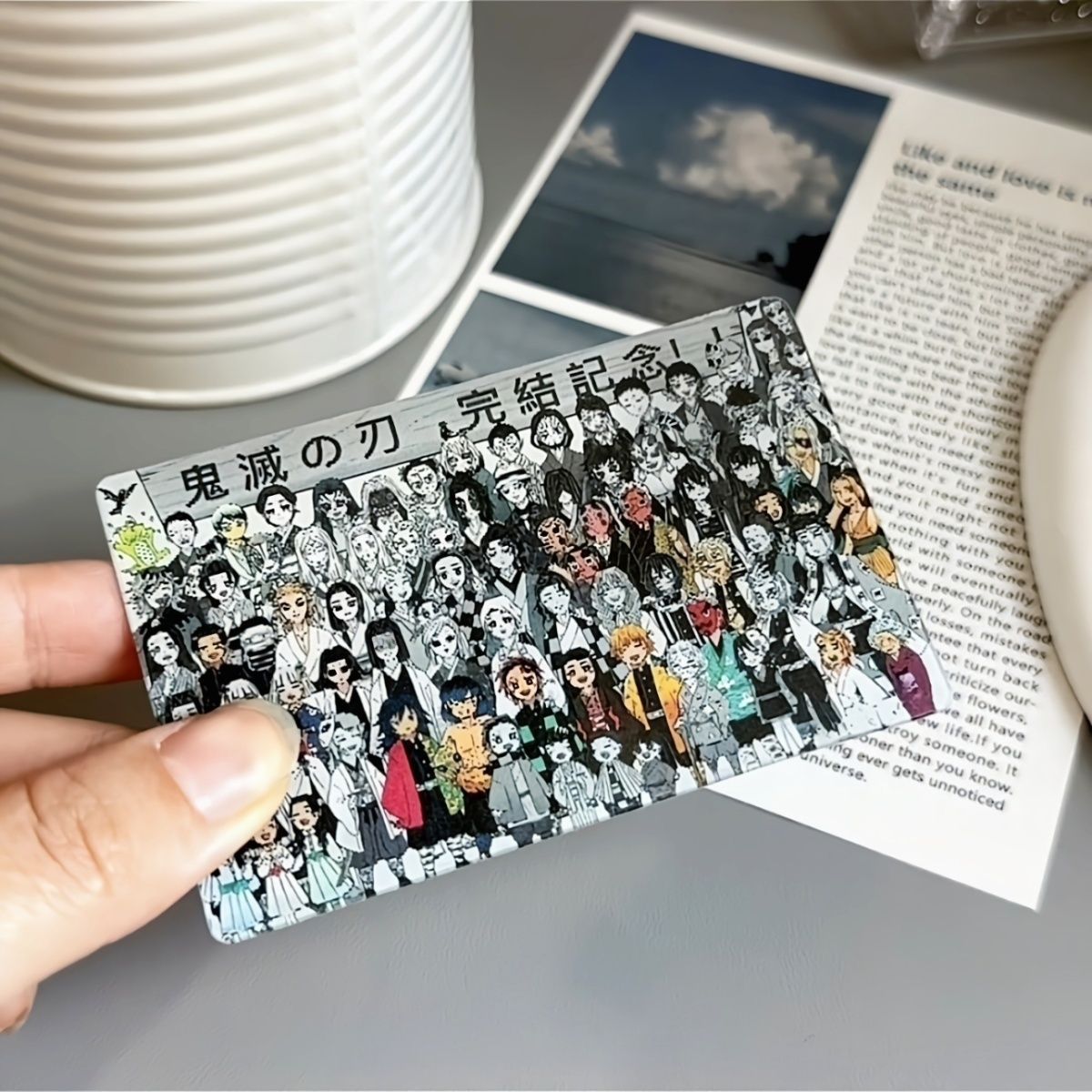 小红书同款鬼灭之刃全家福二变光栅画鬼灭之刃周边卡礼物收藏纪念-图2