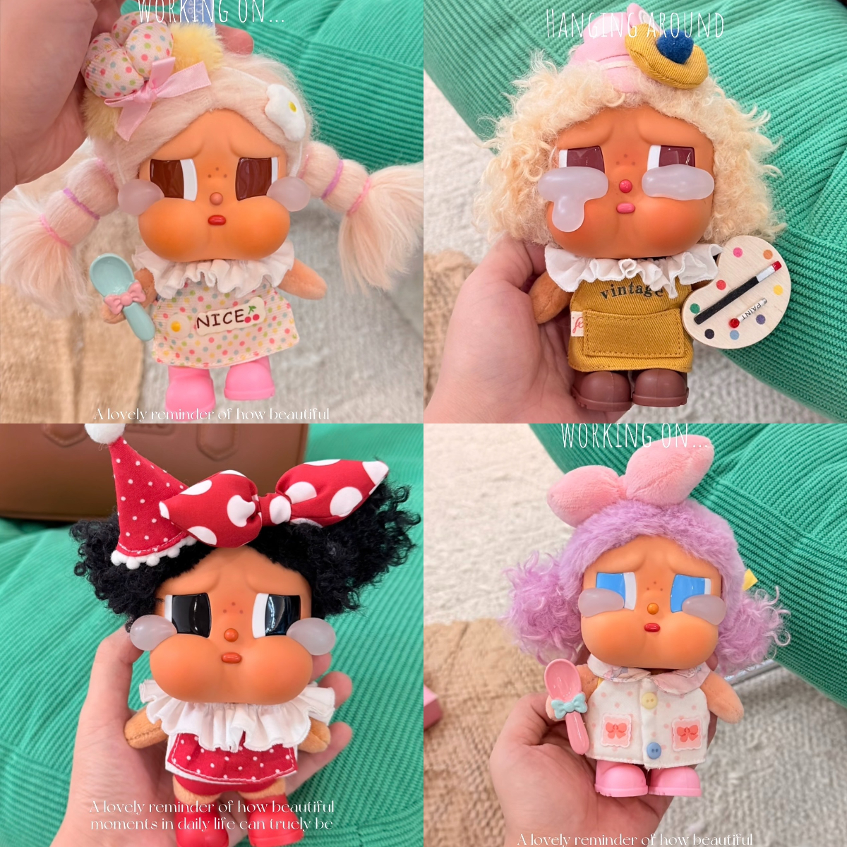 泡泡玛特哭娃衣服crybaby搪胶娃衣服眼泪新款适用衣服裙子套装 - 图0