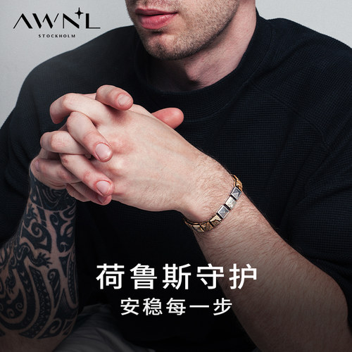 AWNL此沙同款荷鲁斯之眼手链男款高级轻奢小众生日礼物送礼 - 图1