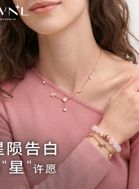 AWNL霖奈北欧M陨石达拉木马项链
