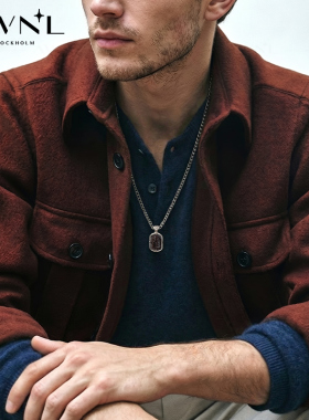 AWNL北欧福运八足战马红铁虎项链