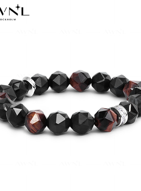 AWNL飞鹰黑曜石手链男款