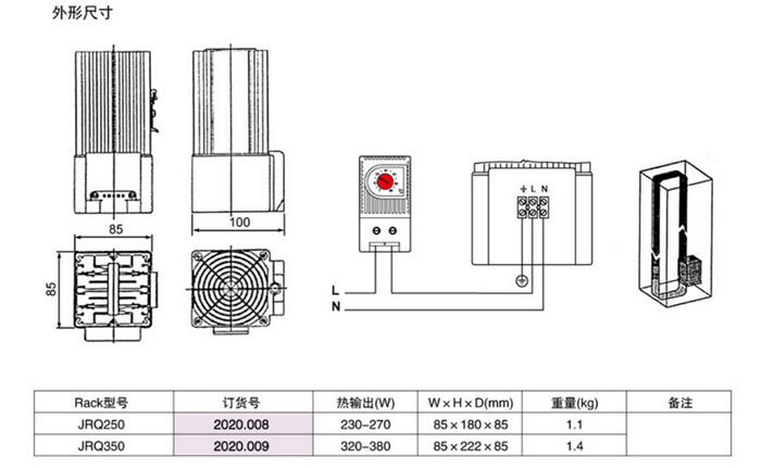 正品上海雷普风机加热器高性能JRQFM100BA/150BA/200BA/300BA - 图3