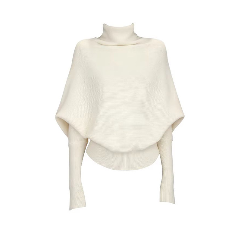 Classy girl 半高领蝙蝠袖针织衫毛衣女秋冬高级感慵懒风长袖上衣,淘宝优惠券,粉丝福利购,淘宝优惠卷