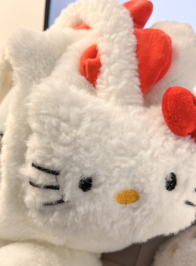 kitty猫毛绒保暖耳罩可爱卡通