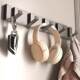 Space aluminum punch-free invisible thickened coat hook