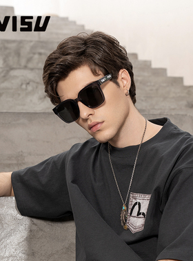 EVISU太阳镜方形潮流男TR