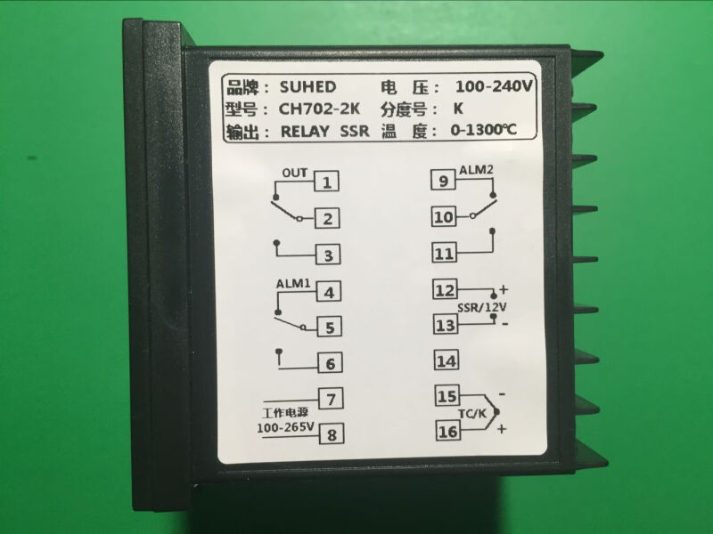 云启格继电器固态通用智能温控器CH702-K*A温控CH702-2K短款CH702