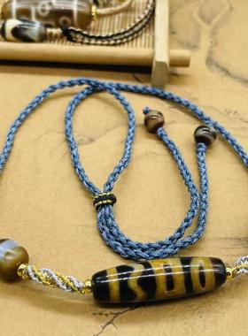 配饰民族风挂绳吊坠藏式天珠项链