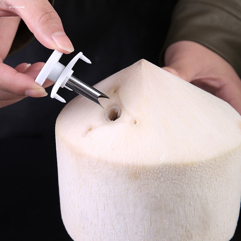 开椰子椰青神器商用不锈钢便携快速专用开孔开盖椰肉开口器开椰器 - 图3