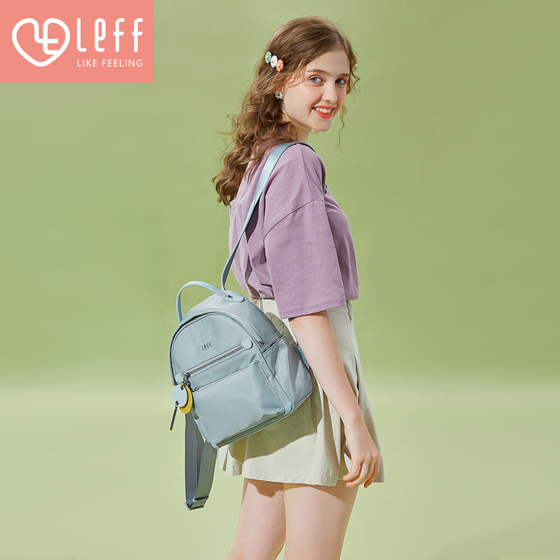 迷你2020年新款女逛街牛津布双肩包 leff双肩背包