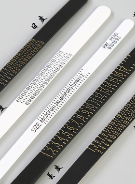 量手指标准戒圈测量戒指