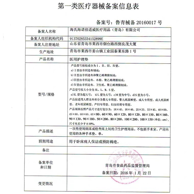 海氏海诺倍适威医用护理垫成人拉拉裤老人卧床用尿不湿成人纸尿裤 - 图1