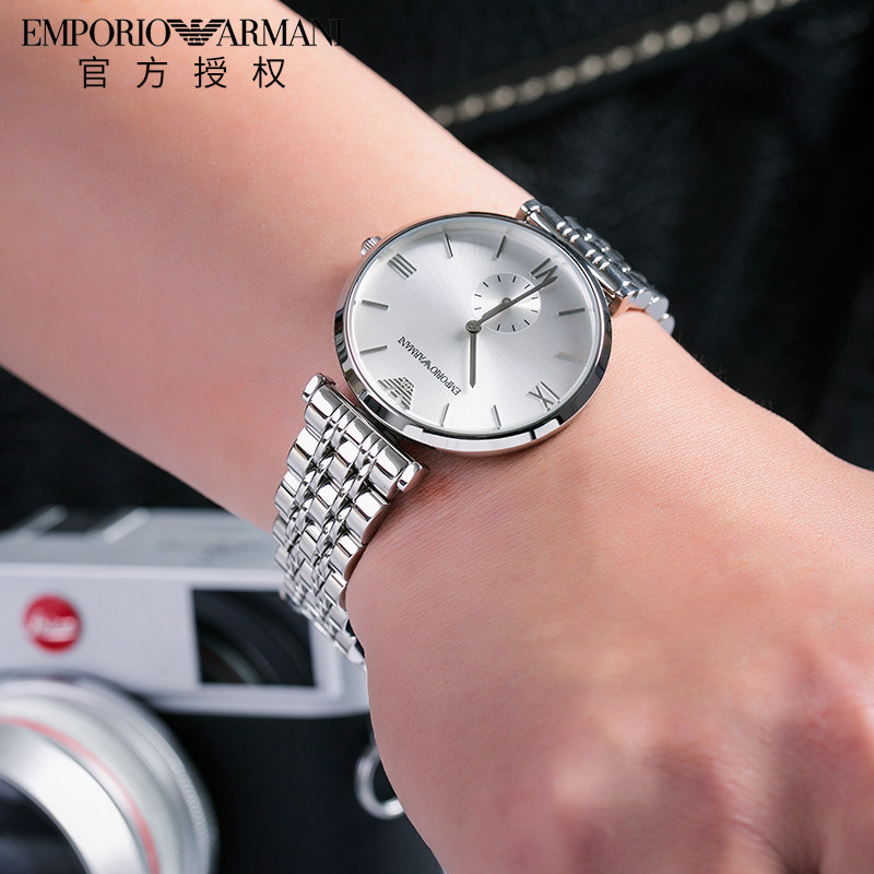 Armani阿玛尼手表男钢带石英商务休闲薄款简约时尚男表AR1819正品 Armani阿玛尼手表男钢带石英商务休闲薄款简约时尚男表AR1819正品