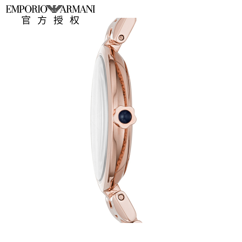 Emporio Armani阿玛尼手表女钢链石英休闲钢带超薄女表AR11220