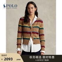 Ralph Lauren Rav Lauren Female Dress Classic Loose Twist Twist Knit Knit Cardiovert RL23673