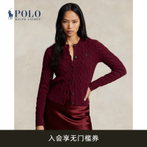 Ralph Lauren Rav Lauren Womens dress 23 Autumn manicure Twisted Weave Knot Knit Cardiovert RL24896