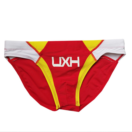 Swimming trunks for men with low waist and hips, no crotch, sexy, comfortable and elastic men with tight fast drying beach sports swimming