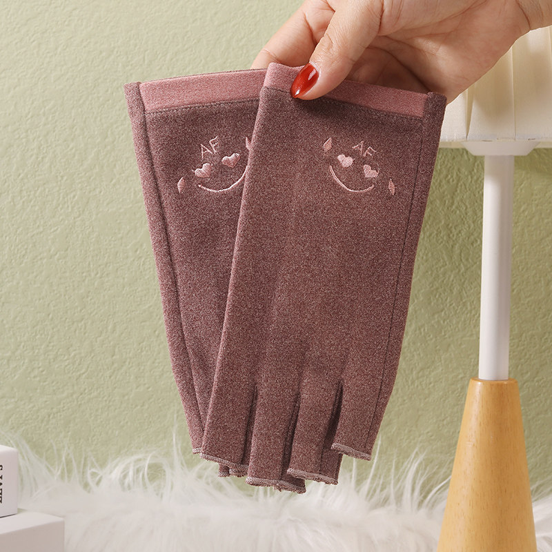 半指手套女冬季保暖骑行美甲手套德绒手套,淘宝优惠券,粉丝福利购,淘宝优惠卷