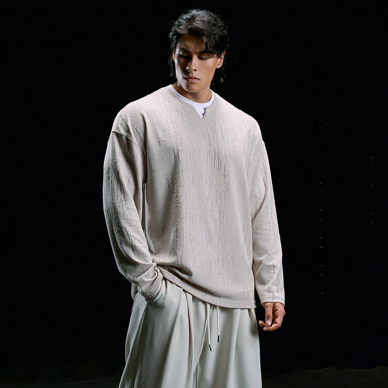 肌肉狗 运动T恤男秋季新品美式肌理做旧假两件休闲长袖训练健身衣,淘宝优惠券,粉丝福利购,淘宝优惠卷