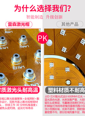 雷森激光生发仪红外养发密发红光固发头盔厂家直销便携激光生发帽
