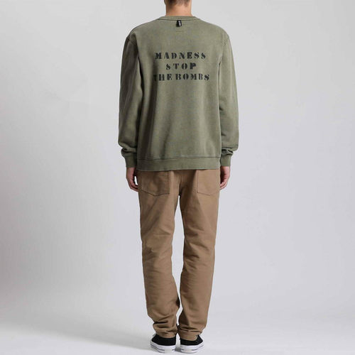 MADNESS STOP THE BOMB WASHED SWEATER冬季经典字母套头卫衣MDNS - 图2
