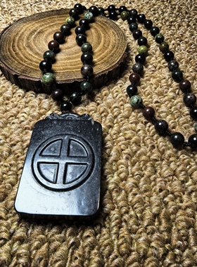 3件套一起出工厂尾货新疆养生舍利石雕刻养生项链开店自用送礼237