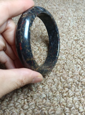 新疆哈密花伊丁女手镯纹路雅丽脱俗标准形圈口59.5mm宽16mm1964