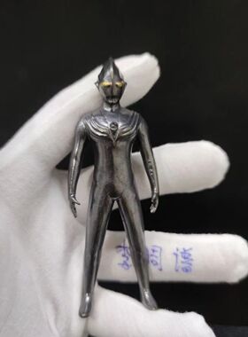 10厘米纯铜做旧英雄勇像迪迦奥特曼铜塑品手办模型礼物摆件工艺品