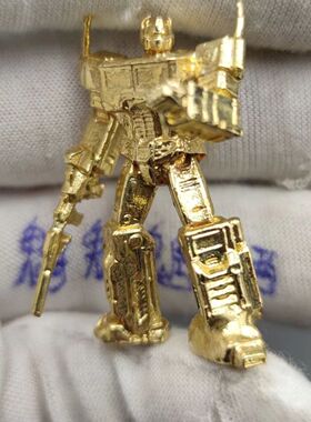 变形金刚擎天柱纯铜机器人模型摆件模拟钢铁兵人钥匙扣百兽王机甲