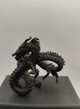 神龙黑色纯铜实心模型摆件生肖高档工艺礼品龙形手风水龙招财镇宅