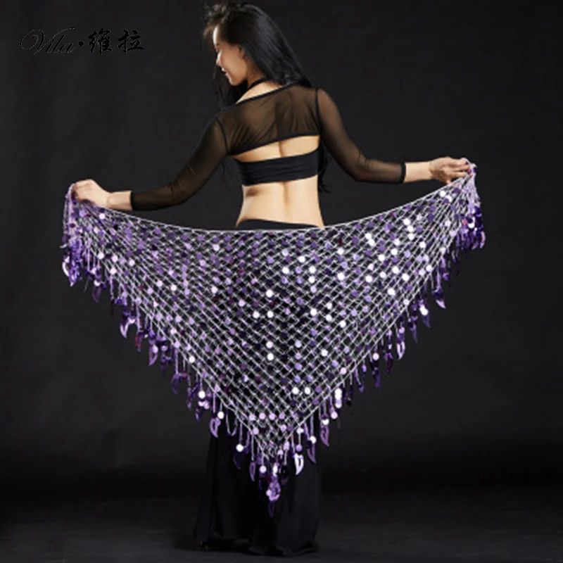 Mermaid Sequin Belly Oriental Eastern Dance Belts Costumes f - 图1