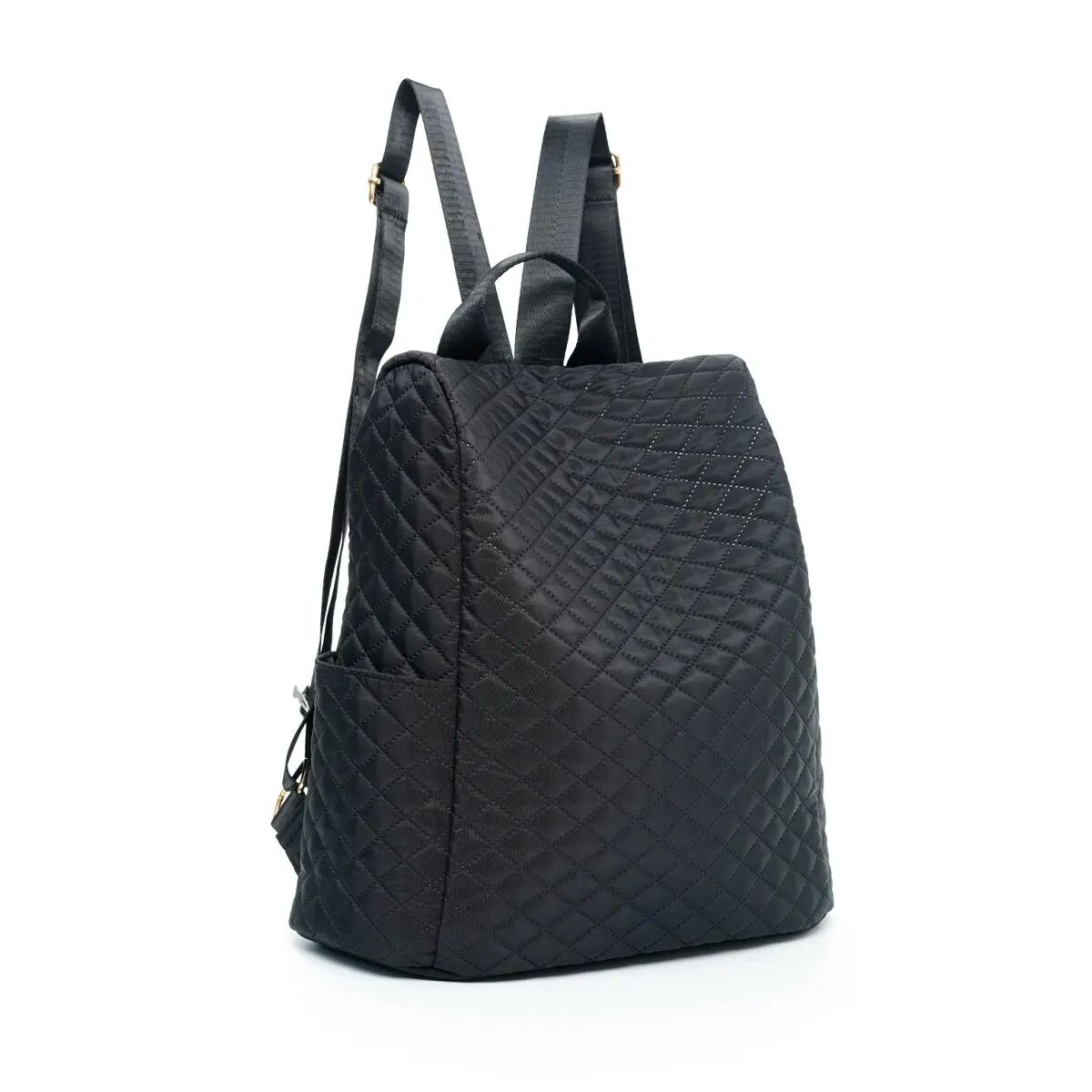 Women's Black Waterproof Durable Quilted Design Fashion Back - 图1