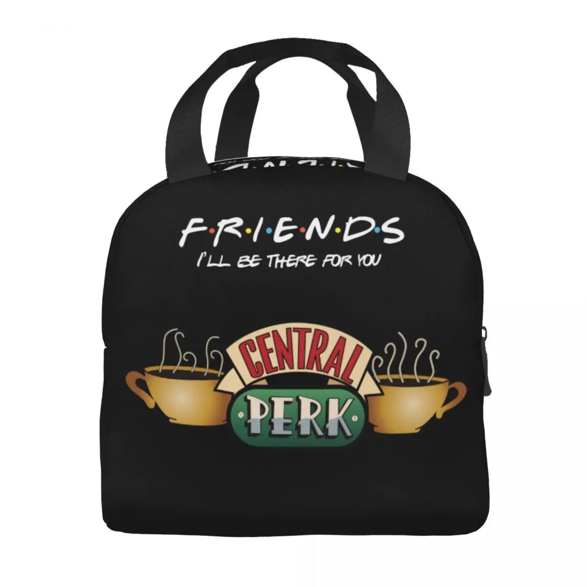 Central Perk Friends Insulated Lunch Bag for Women Leakproof - 图0