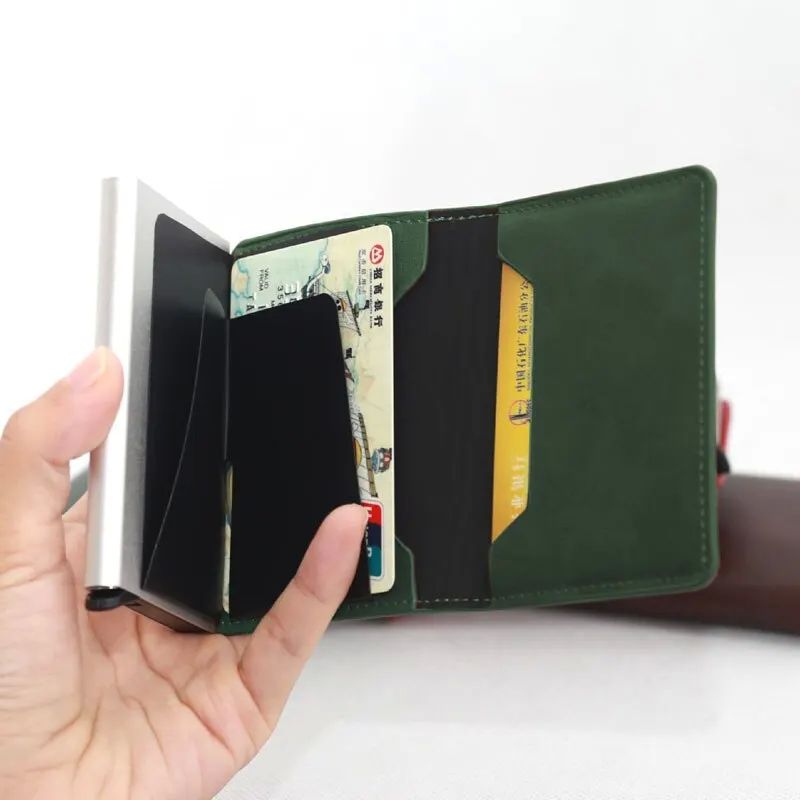 New Men Women Smart Wallet Credit Bank Card Holder Fashion P - 图0