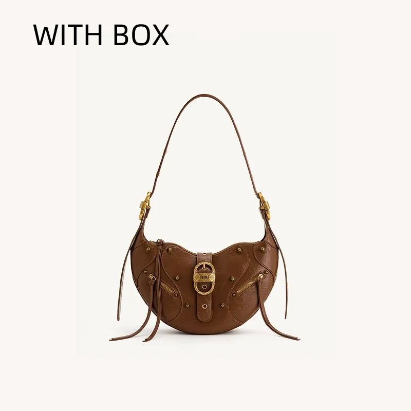 Brand Handbags For Women Pudding Bag Ladies Leather Motorcyc - 图3