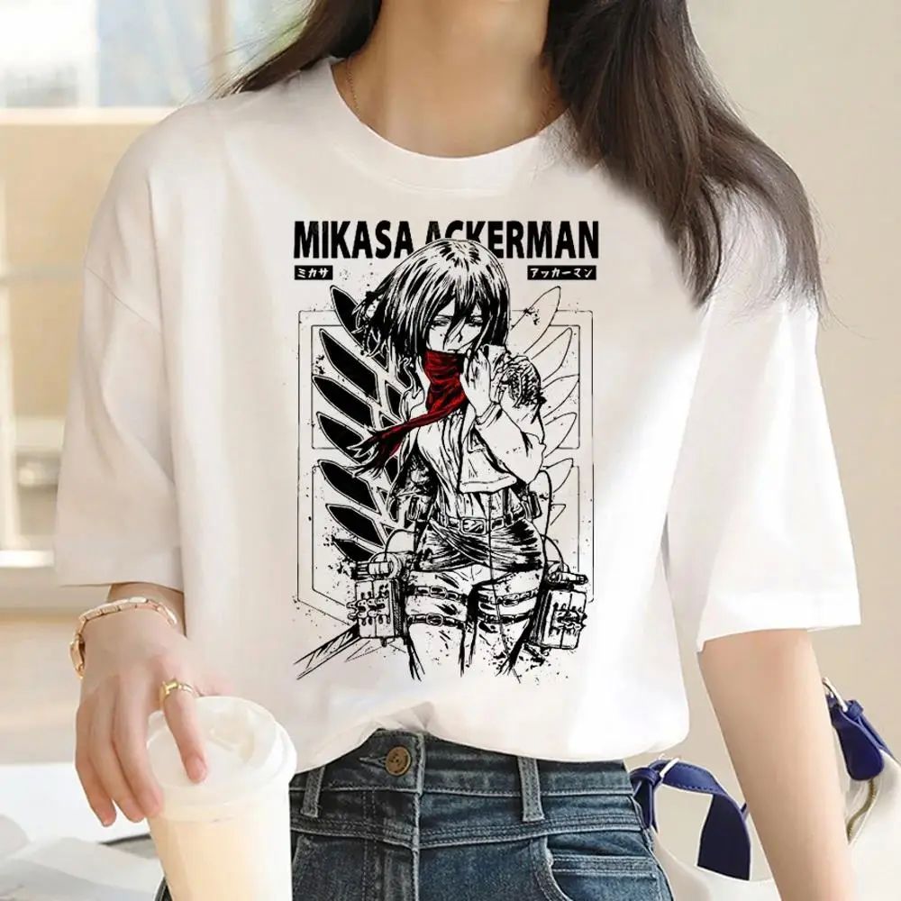 Japanese Anime Attack on Titan Graphic Print Harajuku T Shir - 图3