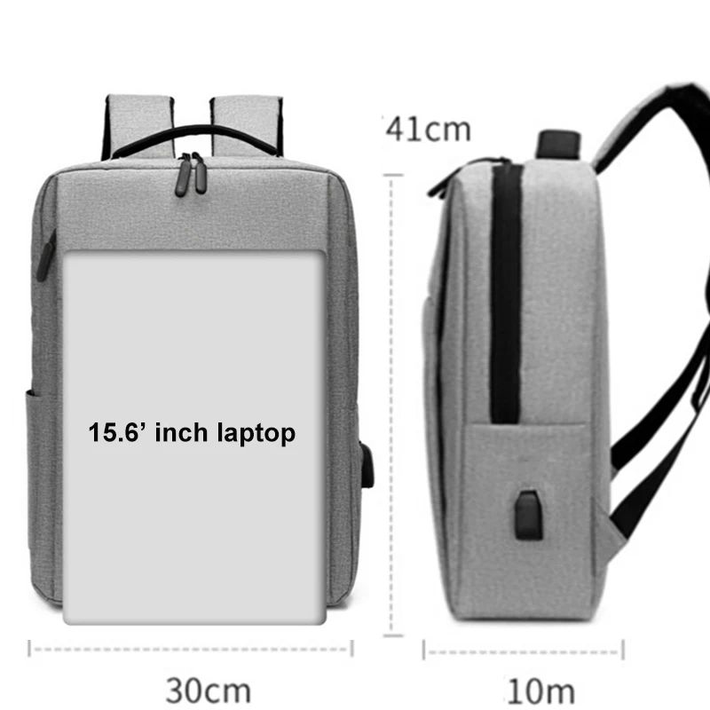 15.6 Inch Laptop Men Backpack Nylon Travel Male Laptop Backp - 图3