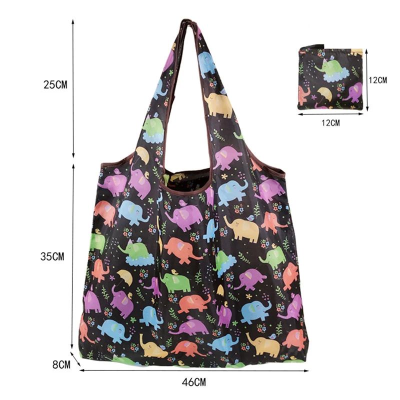 Shopping Bags Fashion Portable Various Prints and Large Capa-图2