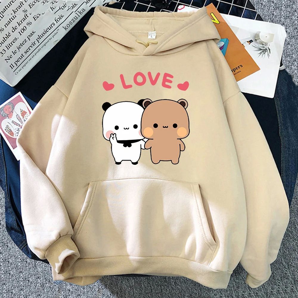 Bubu And Dudu Kawaii Cartoon Print Men Women Couple Hoodies - 图0