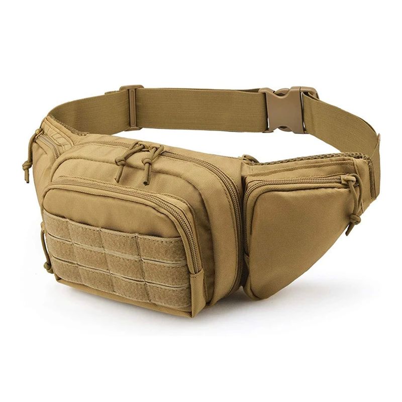 Tactical Waist Bag Gun Holster Military Fanny Pack Sling Sho-图0