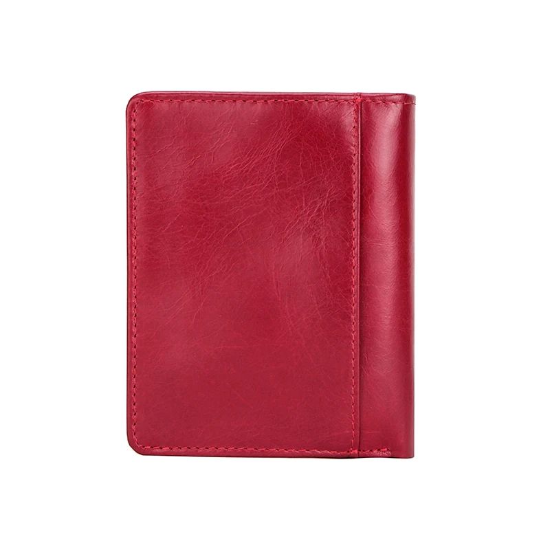 Contact's Genuine Leather Wallet Women Zipper Purses Female - 图2