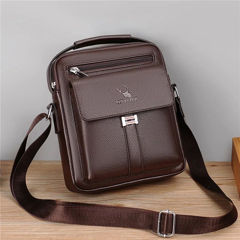 Men Crossbody Shoulder Bags Waterproof Vintage Men Handbags - 图1