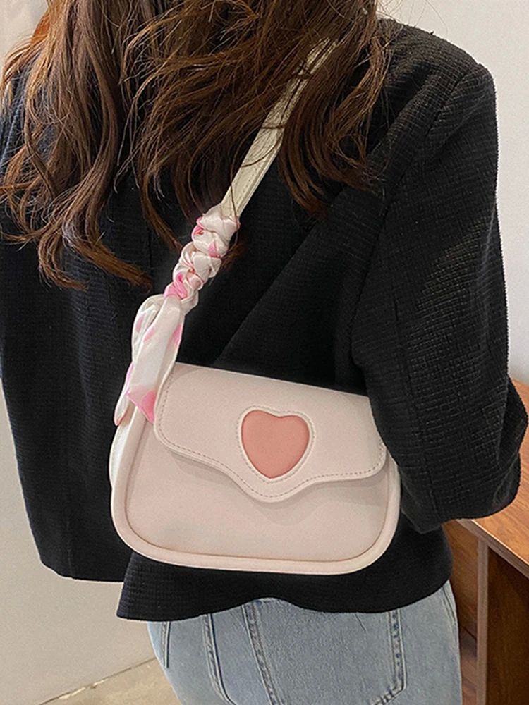 Slanting Cross Bag Female Hundred Fashion Love Retro Saddle - 图2